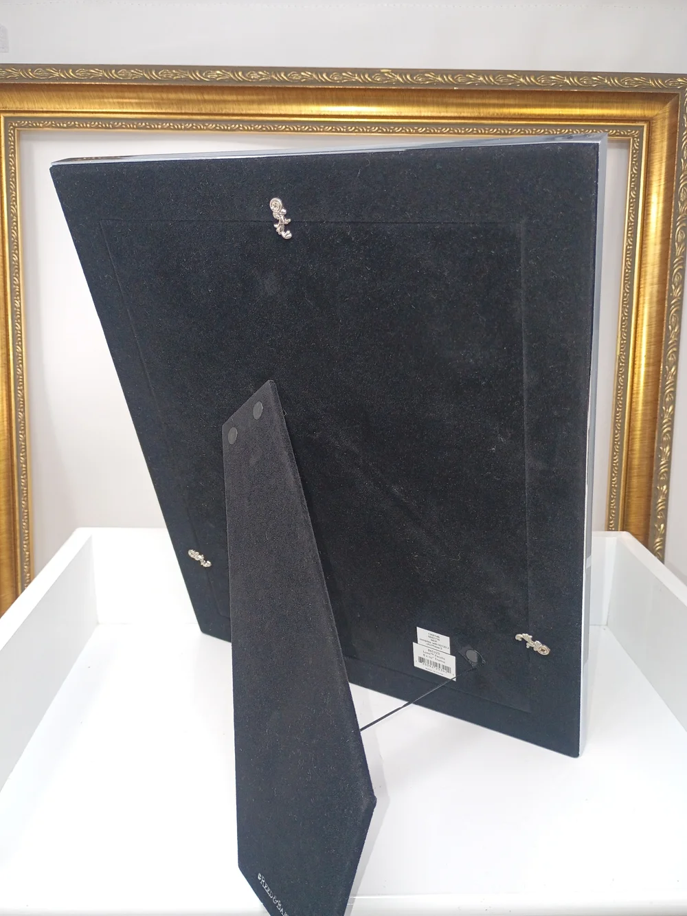 Reed & Barton Luxe Black and Silver Beaded Picture Frame